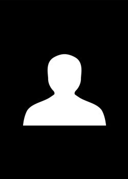 Avatar Flat Icon On Black Background. Black Style Vector Illustration.
